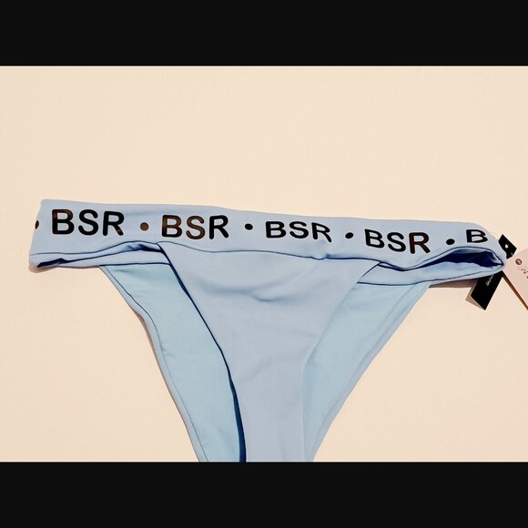 BSR By Samii Ryan Cheeky Coverage Break The Rules Bikini Bottoms Blue - Picture 4 of 7